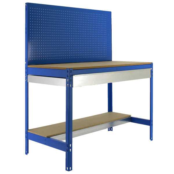 Banco trabajo 1445x1210x610 SIMONWORK BT2 BOX 1200 AZUL/MADERA marca SIMONRACK