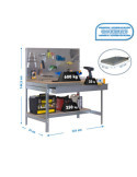 Banco trabajo 1445x1210x610 SIMONWORK BT2 BOX 1200 GALVA/MADERA marca SIMONRACK