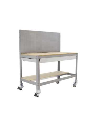 Banco trabajo 1520x1510x610 SIMONWORK MOBILE BT2 BOX 1500 GRIS/MADERA marca SIMONRACK 2