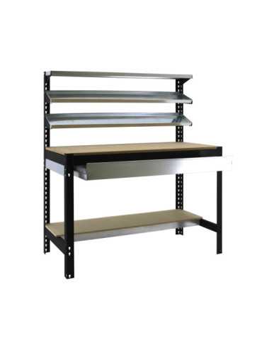 Banco trabajo 1445x1210x610 SIMONWORK BT1 BOX 1200 ANTRACITA/MADERA marca SIMONRACK 2