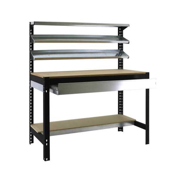 Banco trabajo 1445x1210x610 SIMONWORK BT1 BOX 1200 ANTRACITA/MADERA marca SIMONRACK