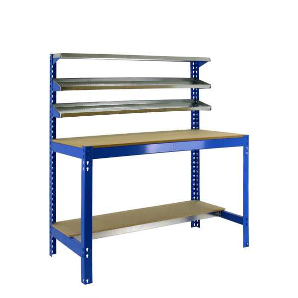 Banco trabajo 1445x1510x760 SIMONWORK BT1 1500 AZUL/MADERA marca SIMONRACK