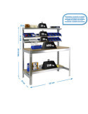 Banco trabajo 1445x1210x610 SIMONWORK BT1 1200 GALVA/MADERA marca SIMONRACK