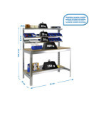 Banco trabajo 1445x910x610 SIMONWORK BT1 900 GALVA/MADERA marca SIMONRACK