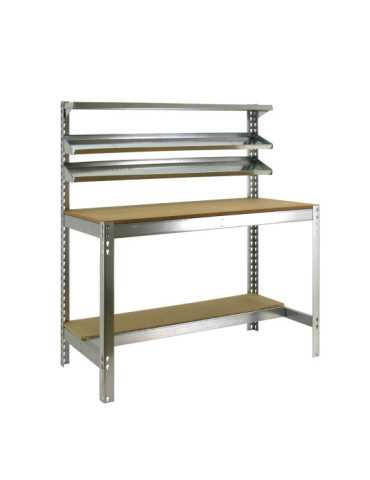 Banco trabajo 1445x910x610 SIMONWORK BT1 900 GALVA/MADERA marca SIMONRACK 2