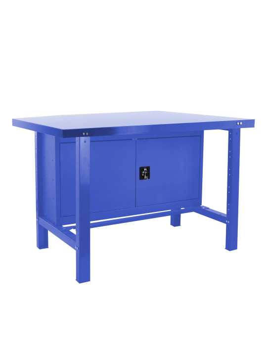 Banco trabajo 830x1500x730 SIMONWORK BT6 METAL CABINET 1500 AZUL marca SIMONRACK
