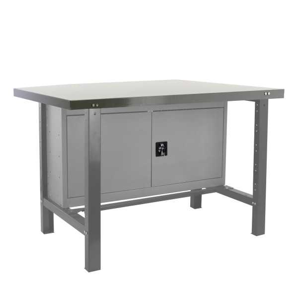Banco trabajo 830x1800x730 SIMONWORK BT6 METAL CABINET 1800 GRIS marca SIMONRACK