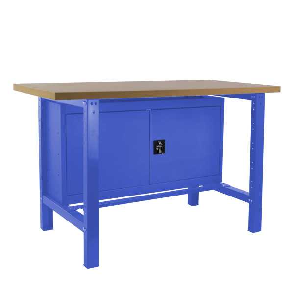 Banco trabajo 865x1500x750 SIMONWORK BT6 MDF CABINET 1500 AZUL/MADERA marca SIMONRACK