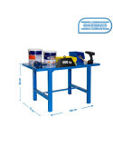 Banco trabajo 830x1800x730 SIMONWORK BT6 METAL 1800 AZUL marca SIMONRACK