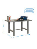 Banco trabajo 830x1200x730 SIMONWORK BT6 METAL 1200 GRIS marca SIMONRACK
