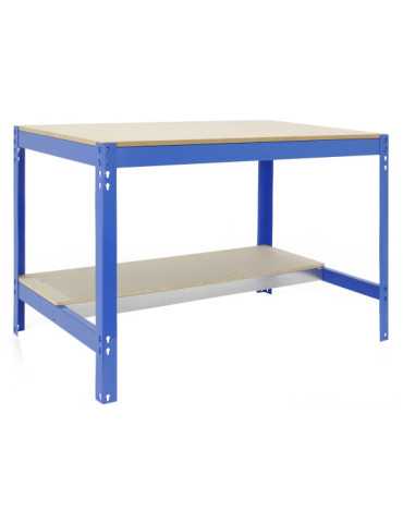 Banco trabajo 842x1210x760 SIMONWORK BT0 1200x750 AZUL/MADERA marca SIMONRACK 2