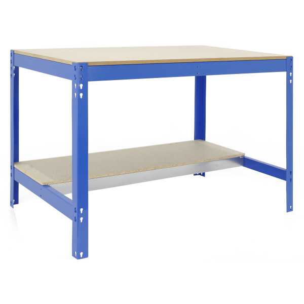 Banco trabajo 842x1210x760 SIMONWORK BT0 1200x750 AZUL/MADERA marca SIMONRACK