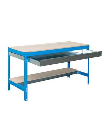 Banco trabajo 842x1210x760 SIMONWORK BT0 BOX 1200 AZUL/MADERA marca SIMONRACK 2