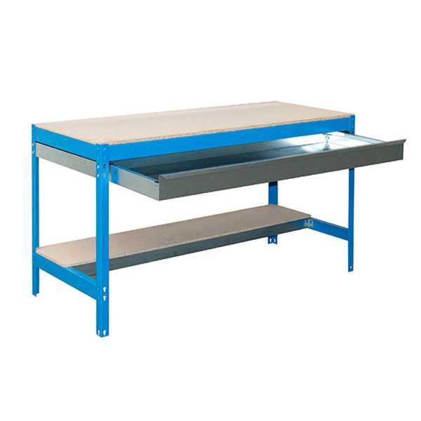 Banco trabajo 842x1210x760 SIMONWORK BT0 BOX 1200 AZUL/MADERA marca SIMONRACK