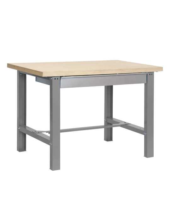 Banco trabajo 865x1500x750 SIMONWORK BT6 MDF 1BOX 1500x750 GRIS/MADERA marca SIMONRACK
