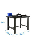 Banco trabajo 830x1200x730 SIMONWORK BT6 METAL 1200 ANTRACITA marca SIMONRACK