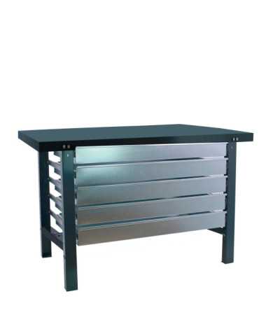 Banco trabajo 830x1500x730 SIMONWORK BT6 METAL 5BOX 1500x735 ANTRACITA marca SIMONRACK 2
