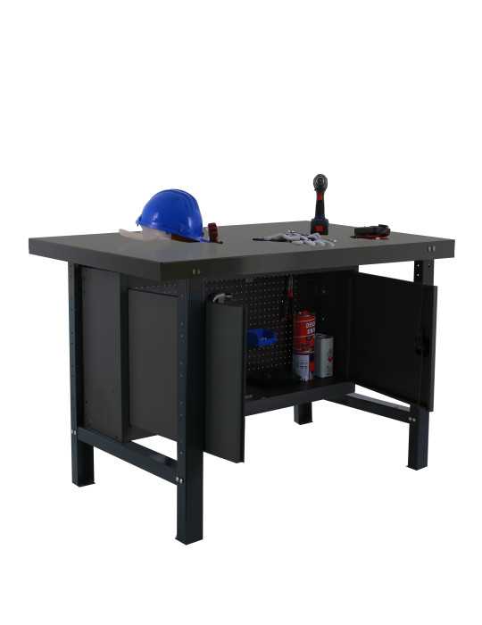 Banco trabajo 830x1500x730 SIMONWORK BT6 METAL CABINET 1500 ANTRACITA marca SIMONRACK