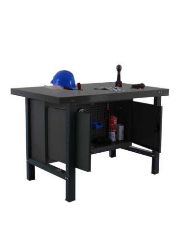 Banco trabajo 830x1800x730 SIMONWORK BT6 METAL CABINET 1800 ANTRACITA marca SIMONRACK 2