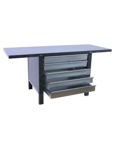 Banco trabajo 830x1500x730 SIMONWORK BT6 PRO METAL 5BOX 1500 ANTRACITA marca SIMONRACK 2
