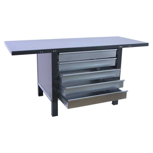 Banco trabajo 830x1800x730 SIMONWORK BT6 PRO METAL 5BOX 1800 ANTRACITA marca SIMONRACK