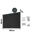 Panel perforado 400x1200x35 PANELCLICK 1200x400 ANTRACITA + 14 HOOK + 3 ACCE marca SIMONRACK