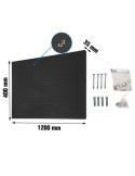 Panel perforado 400x1200x35 PANELCLICK 1200x400 ANTRACITA + 22 HOOK + 3 ACCE marca SIMONRACK