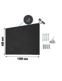 Panel perforado 400x1200x35 PANELCLICK 1200x400 ANTRACITA + 8 HOOK marca SIMONRACK