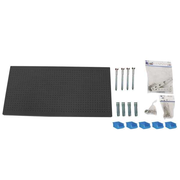 Panel perforado 600x1200x35 PANELCLICK 1200x600 ANTRACITA + 22 HOOK + 8 ACCE marca SIMONRACK