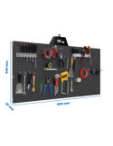 Panel perforado 400x900x35 PANELCLICK 900x400 ANTRACITA + 22 HOOK + 3 ACCE marca SIMONRACK