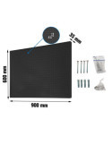 Panel perforado 600x900x35 PANELCLICK 900x600 ANTRACITA + 14 HOOK + 3 ACCE marca SIMONRACK