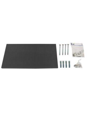Panel perforado 600x900x35 PANELCLICK 900x600 ANTRACITA + 22 HOOK + 3 ACCE marca SIMONRACK 2