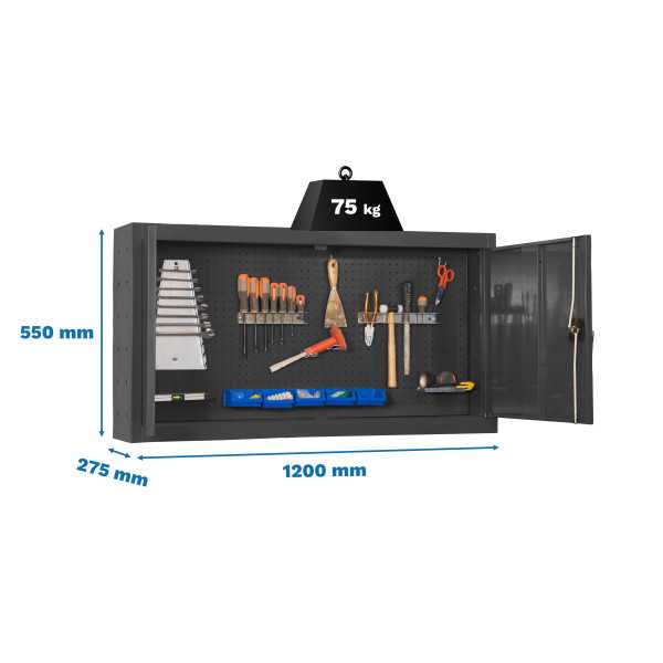 Banco trabajo 550x1200x275 CABINET TOOLS DISM. 550x1200mm ANTRACITA marca SIMONRACK