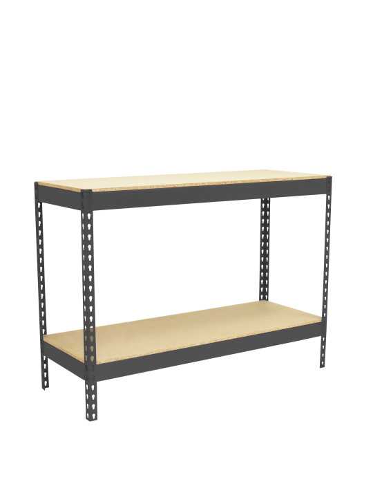 Banco trabajo 900x1200x600 SIMONWORK BASIC 2 901260-2 ANTRACITA/MADERA marca SIMONRACK