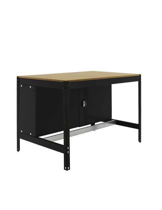 Banco trabajo 842x910x610 SIMONWORK BT0 CABINET 900 ANTRACITA/MADERA marca SIMONRACK