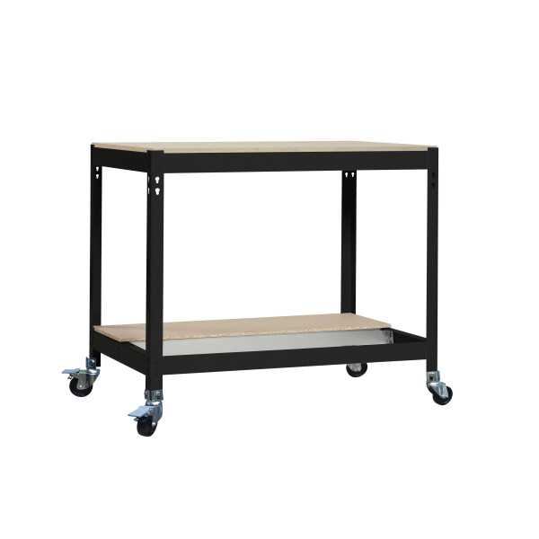 Banco trabajo 917x1210x760 SIMONWORK MOBILE BT0 1200 ANTRACITA/MADERA marca SIMONRACK