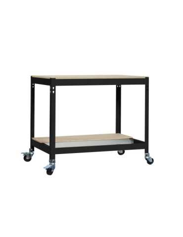 Banco trabajo 917x1510x760 SIMONWORK MOBILE BT0 1500 ANTRACITA/MADERA marca SIMONRACK
