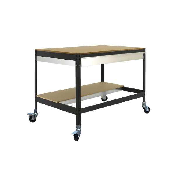 Banco trabajo 917x1510x760 SIMONWORK MOBILE BT0 BOX 1500 ANTRACITA/MADERA marca SIMONRACK