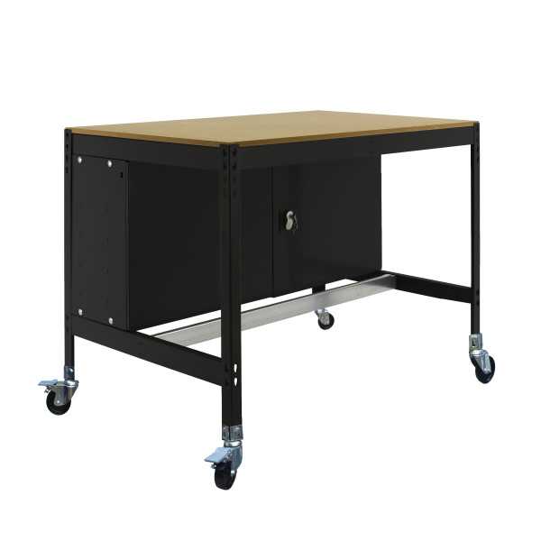 Banco trabajo 917x1210x760 SIMONWORK MOBILE BT0 CABINET 1200 ANTRACITA/MADERA marca SIMONRACK