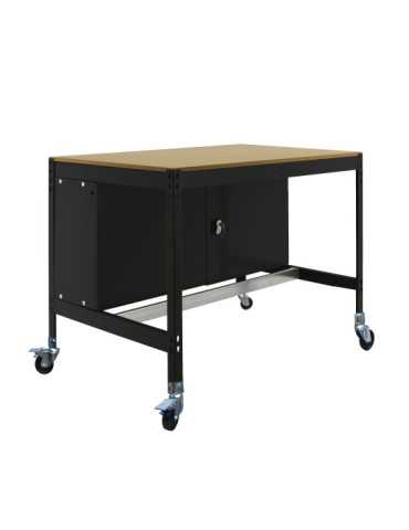 Banco trabajo 917x910x610 SIMONWORK MOBILE BT0 CABINET 900 ANTRACITA/MADERA marca SIMONRACK 2