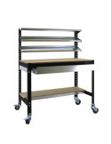 Banco trabajo 1520x1210x610 SIMONWORK MOBILE BT1 BOX 1200 ANTRACITA/MADERA marca SIMONRACK