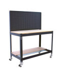 Banco trabajo 1520x1510x610 SIMONWORK MOBILE BT2 1500 ANTRACITA/MADERA marca SIMONRACK