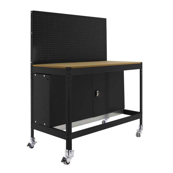 Banco trabajo 1520x910x610 SIMONWORK MOBILE BT2 CABINET 900 ANTRACITA/MADERA marca SIMONRACK