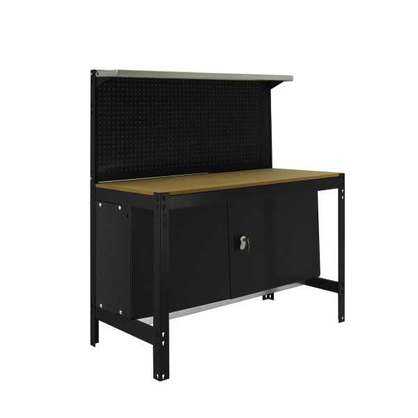 Banco trabajo 1445x1210x610 SIMONWORK BT3 CABINET 1200 ANTRACITA/MADERA marca SIMONRACK
