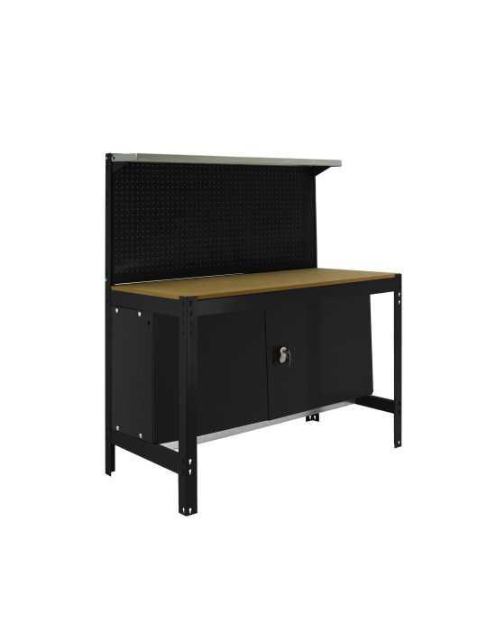 Banco trabajo 1445x1210x610 SIMONWORK BT3 CABINET 1200 ANTRACITA/MADERA marca SIMONRACK