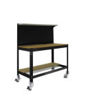 Banco trabajo 1520x1510x610 SIMONWORK MOBILE BT3 1500 ANTRACITA/MADERA marca SIMONRACK