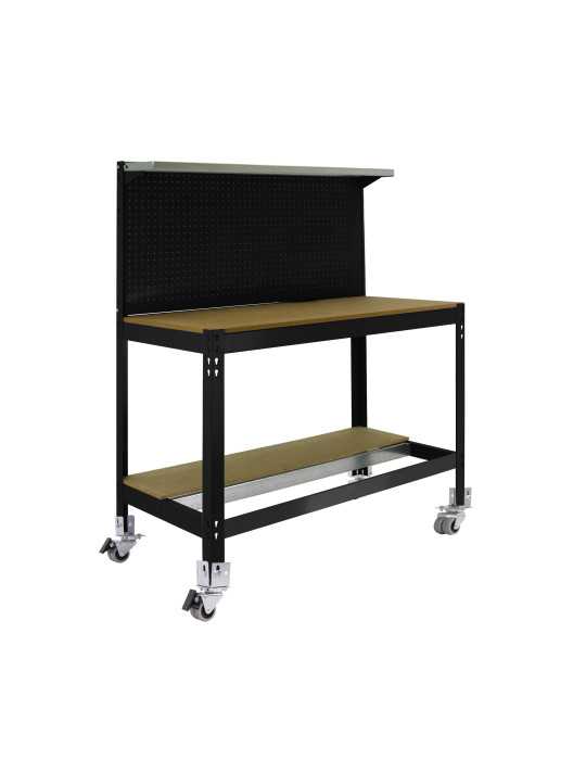 Banco trabajo 1520x910x610 SIMONWORK MOBILE BT3 900 ANTRACITA/MADERA marca SIMONRACK