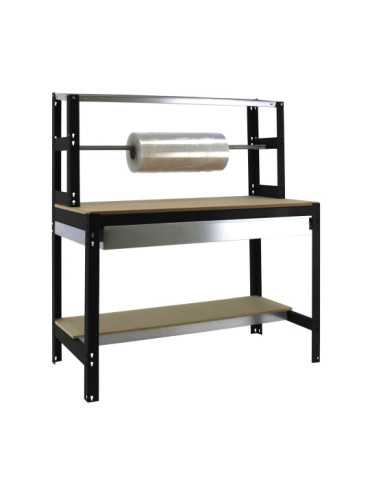 Banco trabajo 1445x1210x760 SIMONWORK BT4 BOX 1200 ANTRACITA/MADERA marca SIMONRACK