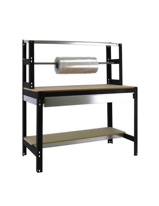Banco trabajo 1445x910x760 SIMONWORK BT4 BOX 900 ANTRACITA/MADERA marca SIMONRACK