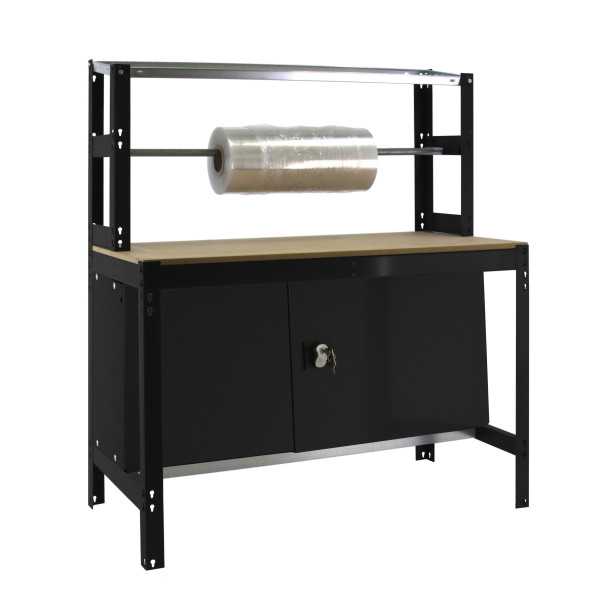 Banco trabajo 1445x1210x760 SIMONWORK BT4 CABINET 1200 ANTRACITA/MADERA marca SIMONRACK